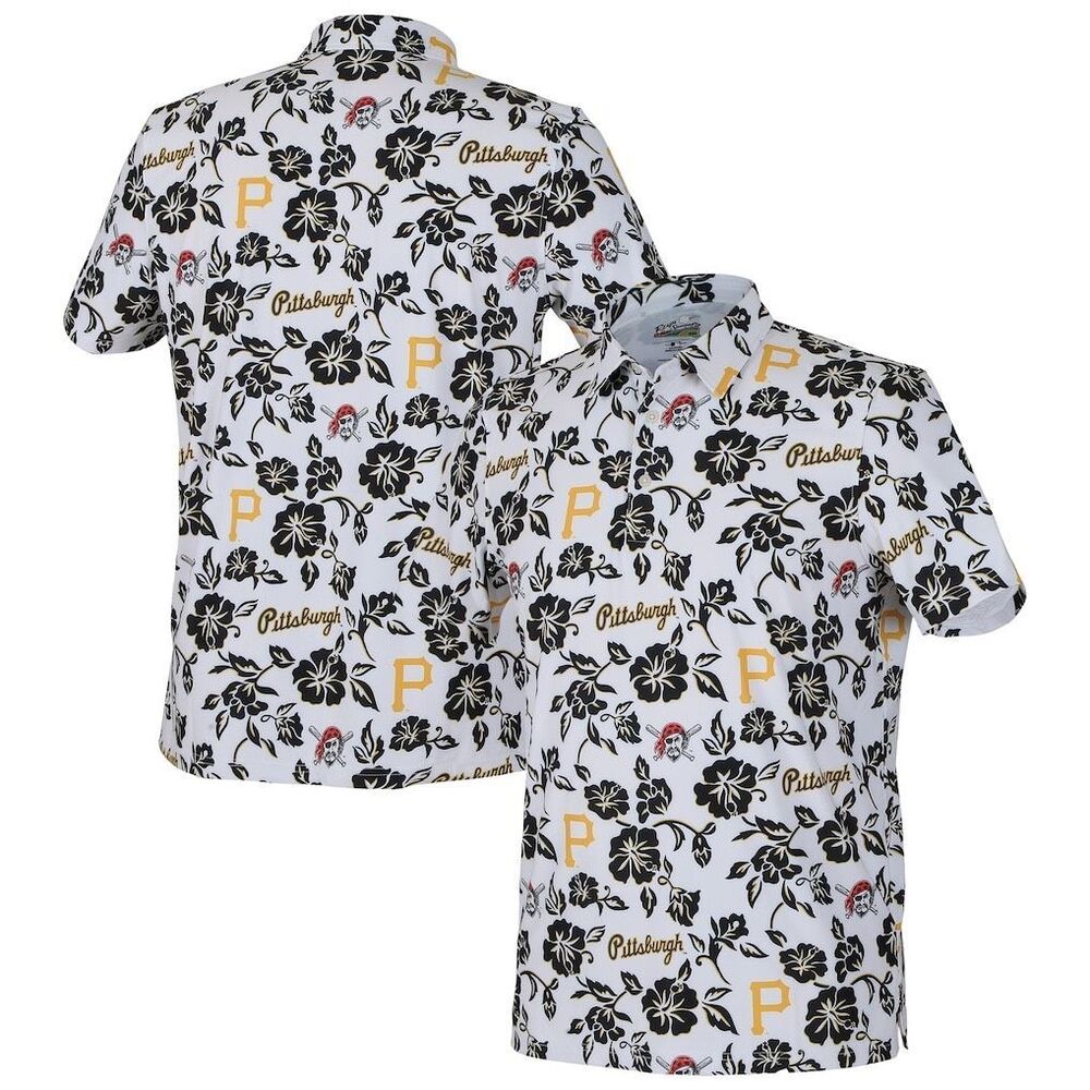 Reyn Spooner Pittsburgh Pirates Hawaiian Aloha Button Front Shirt NWT Size Large